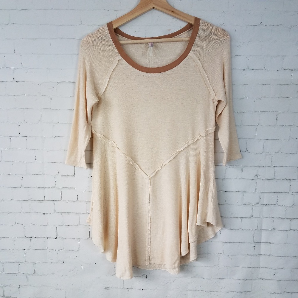 Intimately Free People Womens Top Size M Beige - Picture 1 of 8